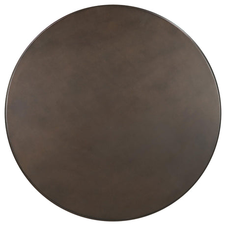 Round Dining Table & Pedestal Base - Brown