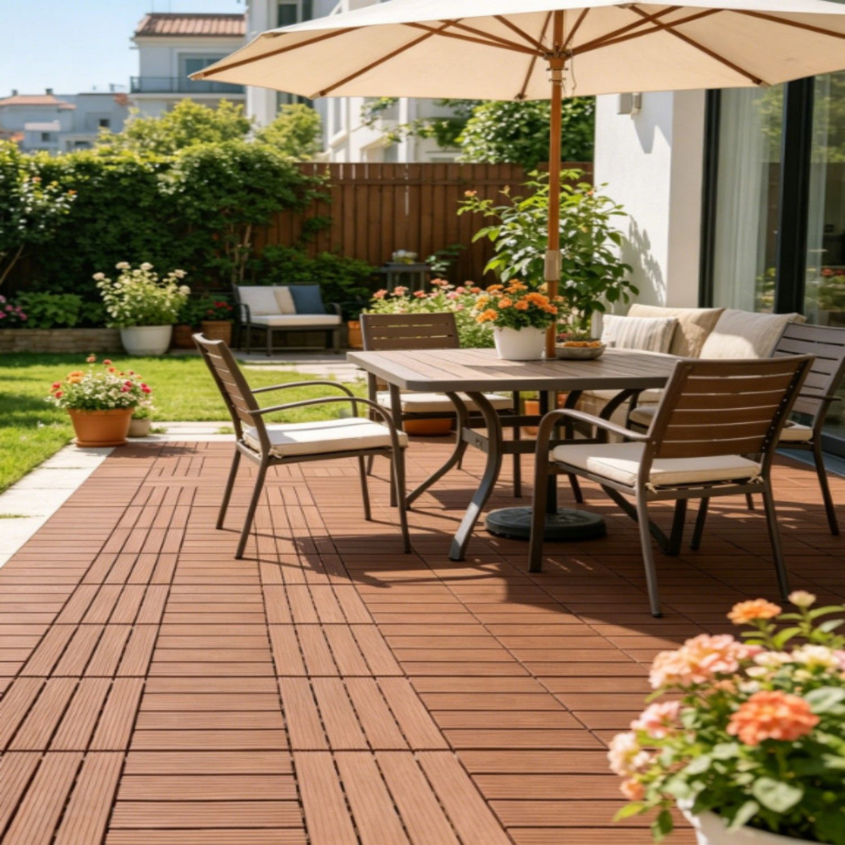 Interlocking Decking Tiles, 44 Packs