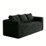 Cloud Loveseat Sofa Couch, Compressed - Black