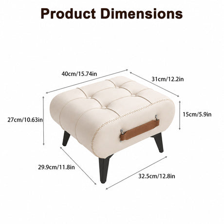 Minimalist Footstool With Hidden Storage