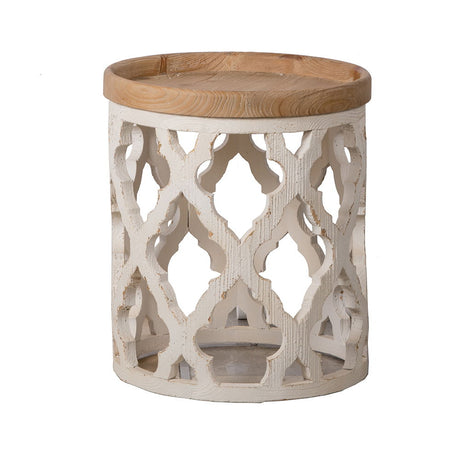 Stylish Rustic Round Wooden Table