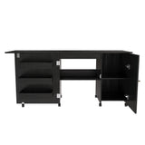 Foldable Sewing Table With Locking Casters