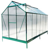 Polycarbonate house, Heavy Duty Outdoor Aluminum Walk-In House Kit With Rain Gutter, Vent And Door For Backyard Garden