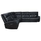 Hayden - Dual Power Reclining Sectional Sofa - Black