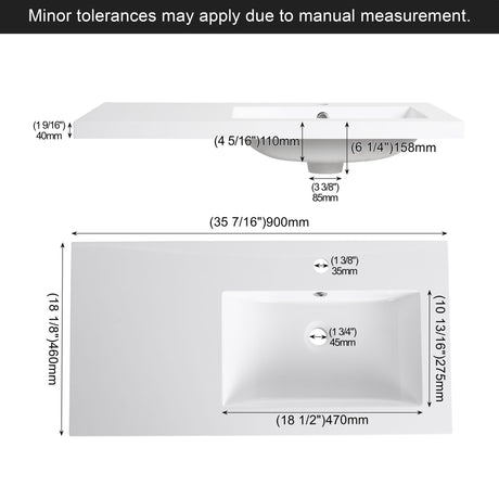 Bathroom Vanity Top With Integrated Sink
