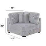Corner Wedge Chair With Pillow, Living Room Furniture
