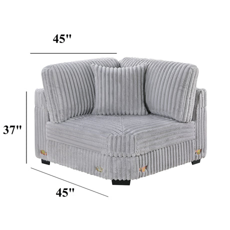 Corner Wedge Chair With Pillow, Living Room Furniture