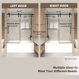 Frameless Sliding Bathtub Door With Frame