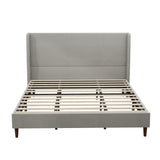 Upholstered Bed & High Headboard Design
