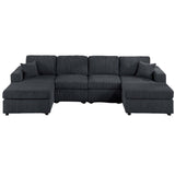 Modern Design Sectional Set With Right And Left Arm Chaise