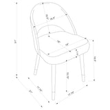 Arched Back Dining Chairs (Set of 2)