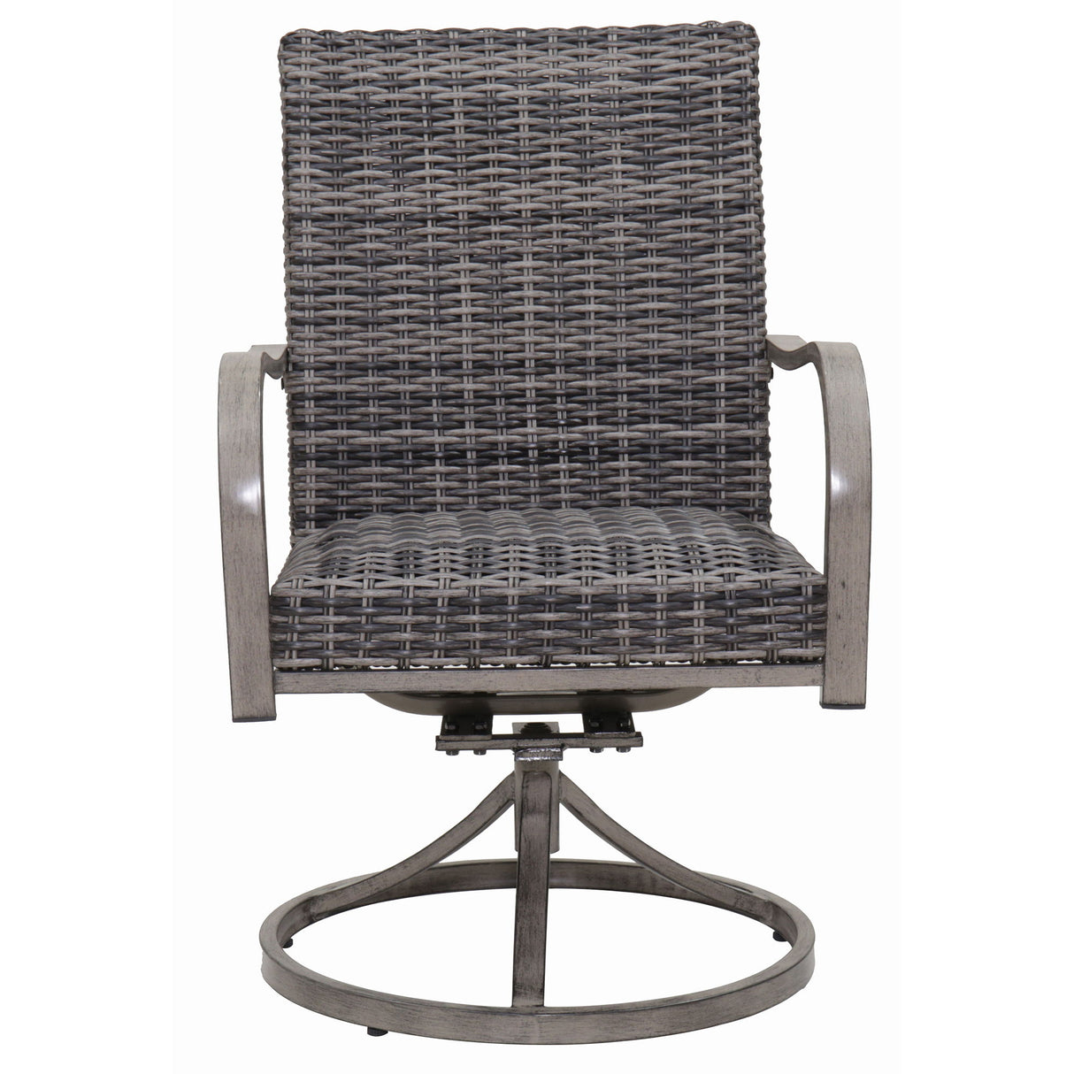 Outdoor Swivel Dining Chair (Set of 2) - Gray
