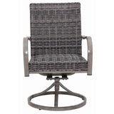 Outdoor Swivel Dining Chair (Set of 2) - Gray