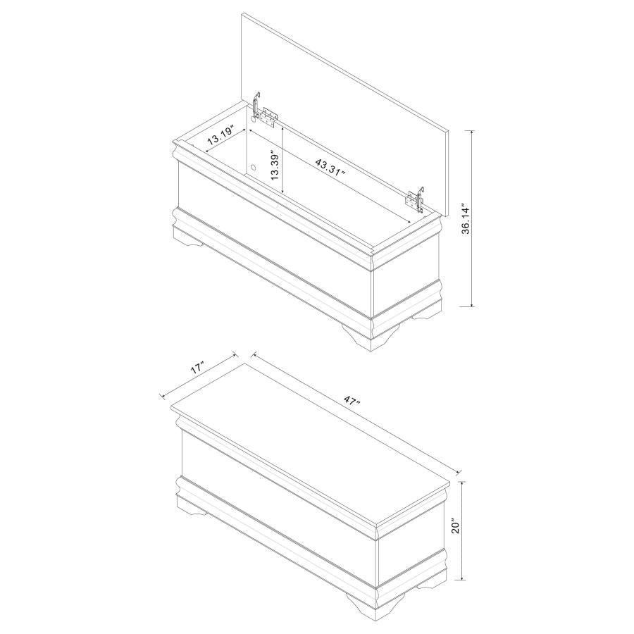 Pablo Cedar Chest Warm Brown - 900022