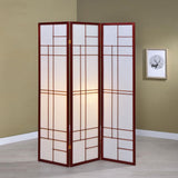 Katerina 3-Panel Room Divider Folding Shoji Screen Cherry - 900110