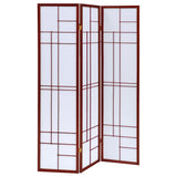 Katerina 3-Panel Room Divider Folding Shoji Screen Cherry - 900110