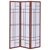 Katerina 3-Panel Room Divider Folding Shoji Screen Cherry - 900110