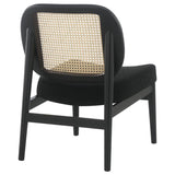 Rayo Rattan Cane Back Accent Chair with Padded Seat Black - 900620