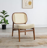 Rayo Rattan Cane Back Accent Chair with Padded Seat Camel - 900621