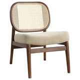 Rayo Rattan Cane Back Accent Chair with Padded Seat Camel - 900621