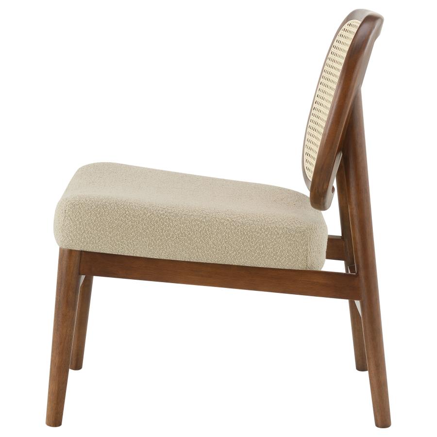 Rayo Rattan Cane Back Accent Chair with Padded Seat Camel - 900621