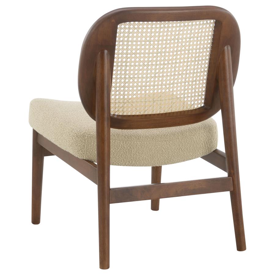 Rayo Rattan Cane Back Accent Chair with Padded Seat Camel - 900621