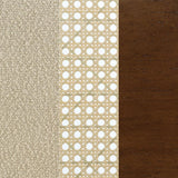 Rayo Rattan Cane Back Accent Chair with Padded Seat Camel - 900621