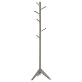 Devlin 6 Hook Freestanding Wood Coat Rack Hat Hanger Grey - 900632