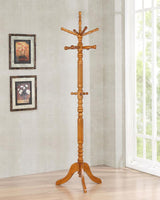 Achelle 11 Hook Freestanding Coat Rack Hanger Golden Brown - 900759