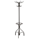 Kiefer 12 Hook Freestanding Metal Coat Rack Hat Hanger Black - 900821