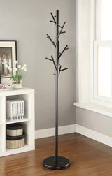 Clover 18 Hook Freestanding Metal Coat Rack Hat Hanger Black - 900897