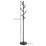 Clover 18 Hook Freestanding Metal Coat Rack Hat Hanger Black - 900897