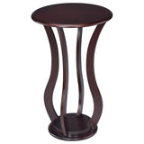 Elton Round Wood Top Accent Plant Stand Cherry - 900934