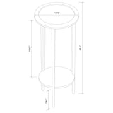 Kirk 1-shelf Round Wood Plant Stand Espresso - 900936