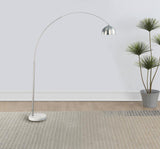 Krester 85-inch Dome Shade Metal Arc Floor Lamp Chrome - 901199
