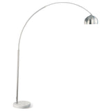 Krester 85-inch Dome Shade Metal Arc Floor Lamp Chrome - 901199