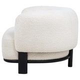 Lawler Upholstered Barrel Back Accent Chair Ivory and Black - 901372