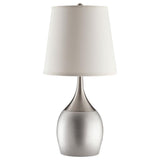 Tenya 24-inch Empire Shade Urn Table Lamp Silver (Set of 2) - 901471