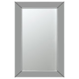 Pinciotti 36 x 24 Inch Beveled Frame Wall Mirror Silver - 901783
