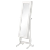 Batista Cheval Mirror with Jewelry Storage White - 901804