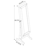 Batista Cheval Mirror with Jewelry Storage White - 901804