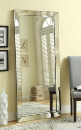 Barnett 30 x 70 Inch Full Length Floor or Wall Mirror Silver - 901813