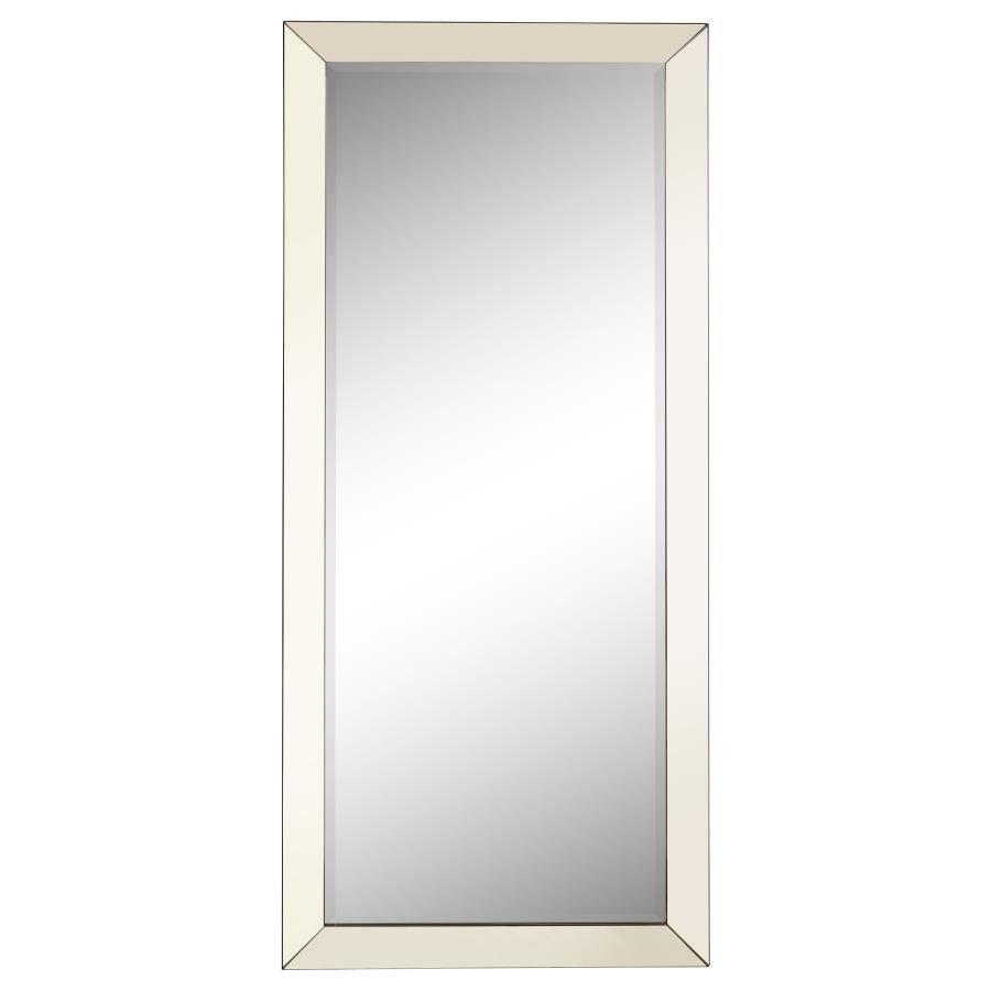Barnett 30 x 70 Inch Full Length Floor or Wall Mirror Silver - 901813