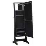 Cortez Cheval Mirror with Jewelry Storage Black - 901828