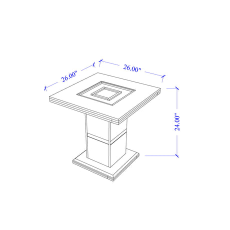 Ariya - End Table - Black