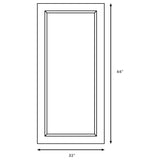 Rollins 32 x 66 Inch Rectangular Floor Mirror Silver - 901997