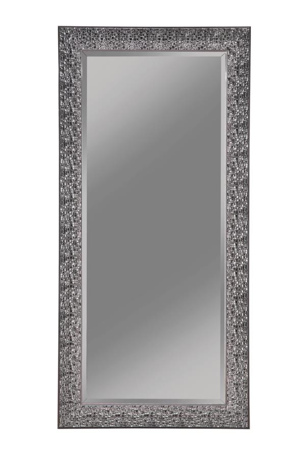 Rollins 32 x 66 Inch Rectangular Floor Mirror Black - 901999