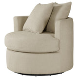 Debbie Upholstered Swivel Accent Chair Camel - 902274