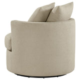 Debbie Upholstered Swivel Accent Chair Camel - 902274