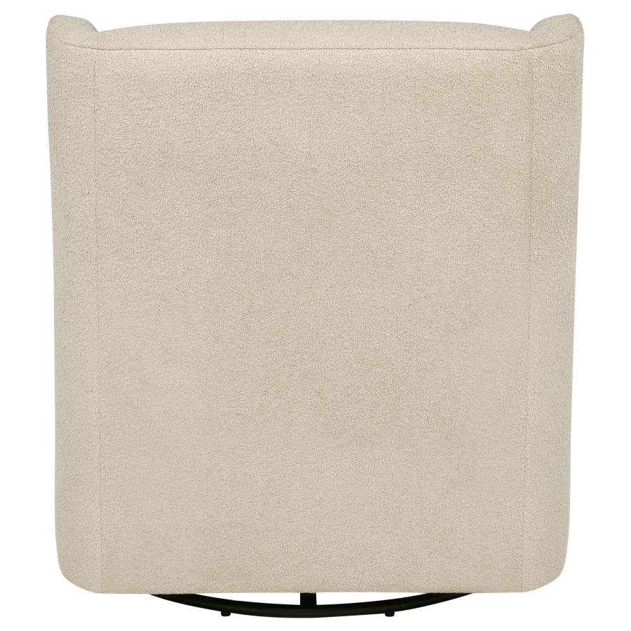Serra Boucle Upholstered Swivel Glider Sandy Beige - 902453